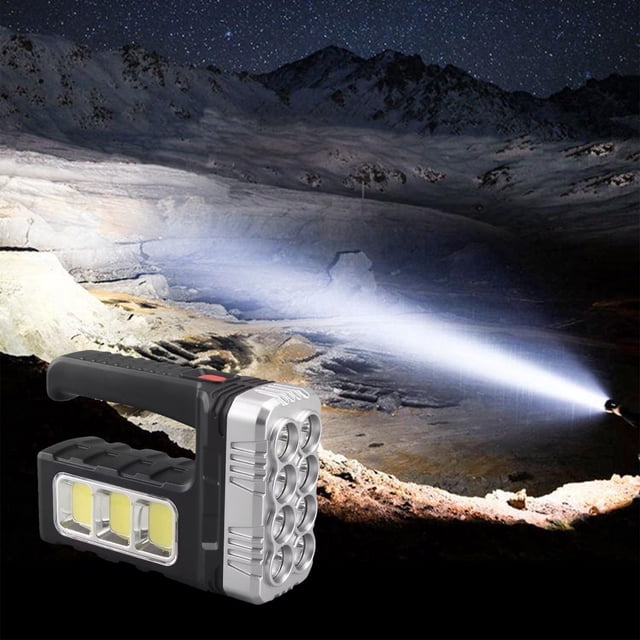 TIMIFIS Cold Kettle Led Flashlights High Powered Super Bright Flashlight Rechargeable 3 Modes Lights with Side Light for Emergency Outdoor Home Camping Hiking Gift Kitchen Gadgets