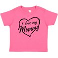 thumbnail image 3 of Inktastic I Love My Mommy in Black Chalk Heart Boys or Girls Baby T-Shirt, 3 of 5