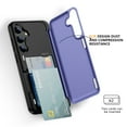 thumbnail image 5 of For Samsung Galaxy S23 Plus Wallet Case with Card Holder Heavy Duty Protective Dual Layer Shockproof [Hidden Card Slot] [Kickstand] Slim Case for Samsung Galaxy S23 Plus for Women&Men, Lightpurple, 5 of 9