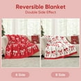 thumbnail image 5 of Bow Throw Blanket Red Christmas Blanket 50x60 inches, Ultra Soft Cozy Throw Blanket for Couch, Sofa and Bed for Christmas, 5 of 5