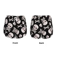 thumbnail image 3 of Salouo black white Skull bone Print Women's 2 in 1 Running Shorts Double-Layer Shorts Athletic Workout Gym Yoga Shorts Running Shorts for Women-Large, 3 of 7
