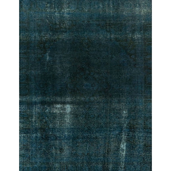 Ahgly Company Machine Washable Indoor Rectangle Abstract Dark Blue Grey Blue Area Rugs, 2' x 4'