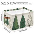 thumbnail image 4 of Yayeee Canvas Storage Basket with Handles for Shelves Fabric Bins Closet Organizer, Hand Drawn Christmas Stars, 4 of 8