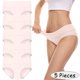 thumbnail image 2 of Gibobby Braguitas Slim Fit 5 Piezas Calzoncillos Patchwork Color Ropa interior Bragas Bikini Sólido Calzoncillos para mujer Bragas Íntimos（Rosa， 4XL), 2 of 5