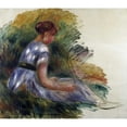 thumbnail image 3 of Renoir, Pierre-Auguste 17x15 Black Modern Framed Museum Art Print Titled - Alice Gamby In The Garden, 3 of 5