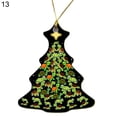 thumbnail image 2 of Hanging Pendant Christmas Series Pattern Weather Resistant Wood Door Decorating Sign Kids Gift, 2 of 9