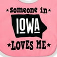 thumbnail image 4 of Inktastic Someone in Iowa Loves Me Souvenir Boys or Girls Baby Bib, 4 of 4