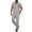 ZA-Gray-xcmzpl mens 2 piece outfits, variant on Men's Walking Suits 2 Piece Short Sleeve T-Shirts Long Pants Waffle Knit Sweat Suits Tops Pants Sets Color Block Outfits with Pocket S-3XL