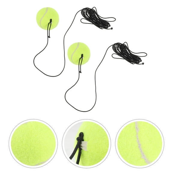 KAJNBN 2Pcs Rubber and Felt Tennis Training Balls for Dog Toy Tennis Balls Emotion Improvement