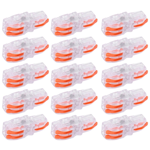 20Pcs Electrical Wire Connector SPL Quick Connector Wire Connectors 1 in 2 Out SPL Quick Press Type Parallel Connector