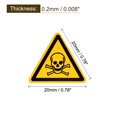 thumbnail image 2 of Uxcell Triangle Safety Warning Sign Self Adhesive 20mm/0.78inch 10Pcs, 2 of 4