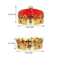 thumbnail image 4 of lanema Royal King Crowns Party Hat Kid King Queen Crowns Hat Party Headwear, 4 of 19