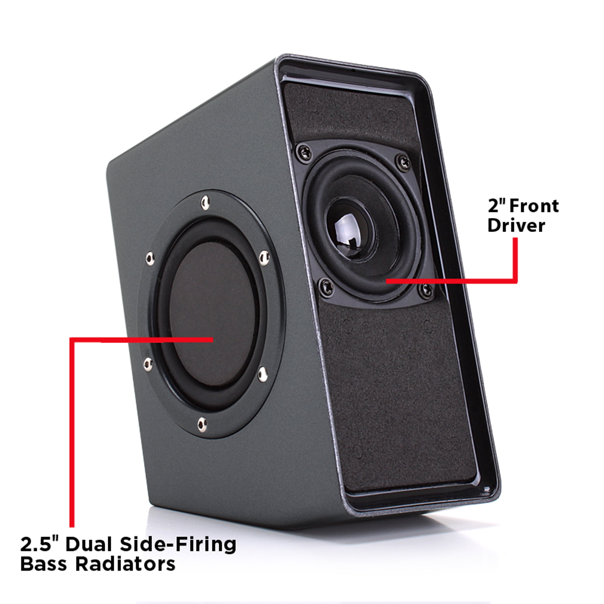 GOgroove SonaVERSE O2 USB Multimedia Stereo Speaker with Powered Subwoofer & Volume Control