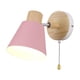 thumbnail image 1 of Aplique de pared moderno y sencillo, aplique de pared decorativo con interruptor de cadena ajustable Rosado, 1 of 9
