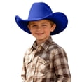 thumbnail image 2 of Uobin Western Cowboy Hat for Kids Boys Girls Toddler Youth Wide Brim Rodeo Party Beach Summer Outdoor Daily Wear Fun Play, 2 of 4