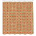 thumbnail image 3 of Ambesonne Moroccan Shower Curtain, Vintage Oriental Tile, 69"Wx75"L, Orange Maroon Emerald, 3 of 3