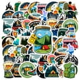 thumbnail image 3 of 35pcs Hiking Stationery Stickers Adventure Waterproof Graffiti Decals Nature DIY Stickers for Laptops Suitcases Notebooks, 3 of 9
