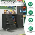 thumbnail image 2 of IKIMI Metal Storage Cabinet with 4 Drawers&1 Door,Rolling Tool Cabinets with lockable door, Assembly Required, 2 of 9