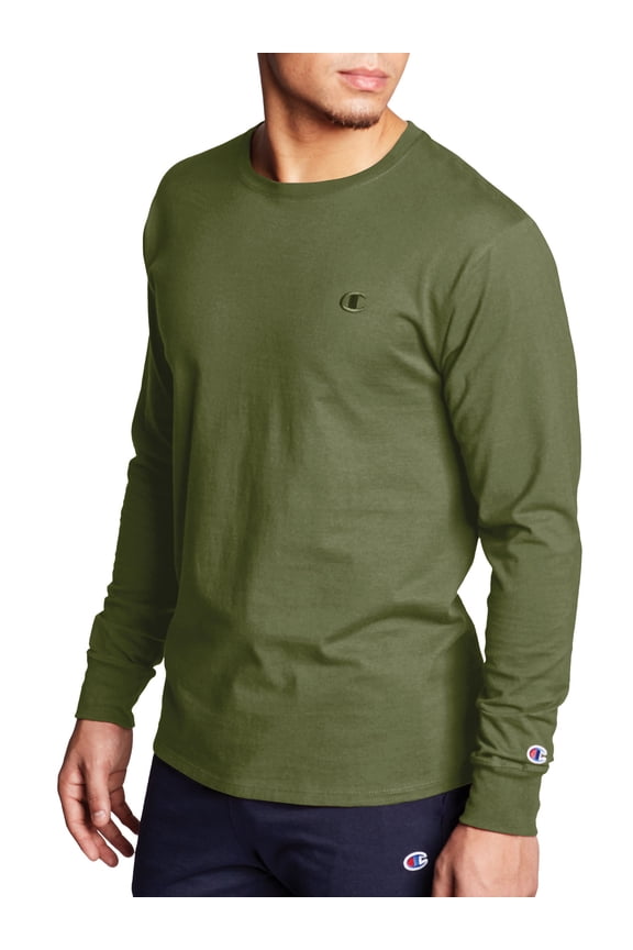 Men's and Big Men's Classic Solid Jersey Long Sleeve T-Shirt, Sizes S-2XL