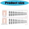 thumbnail image 5 of JZROCKER 24pcs Fashionable French Leopard Press on Nail Medium False Nail for Women, 5 of 7