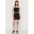thumbnail image 2 of Womens Toggle Drawstring Mini Cargo Skirt, 2 of 5