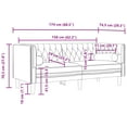 thumbnail image 4 of vidaXL Chesterfield Sofa with Bolsters 2-Seater Black Velvet, 4 of 5