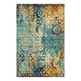 thumbnail image 3 of Unique Loom Vita Collection Area Rug - Pollock (4' 1" x 6' 1" Rectangle Blue/Brown), 3 of 7