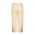 thumbnail image 5 of Dwellite Baggy Sweatpants Men Wide Leg Lounge Pants with Pockets Soft Drawstring Waist Open Bottom Joggers for Gym Travel Khaki 2XL, 5 of 7