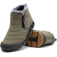 thumbnail image 2 of Men Snow Boots Water Resistant Non-slip Winter Shoes with Fuzz Lined Warm High Top Boots for Men, 2 of 14