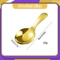 thumbnail image 4 of Ecohintz Mini Stainless Steel Spoons for Coffee And Dessert, Small Condiment Spoons for Sugar And Spices, Food-Grade Metal Spoons for Seasoning And Tasting Gold, 4 of 6