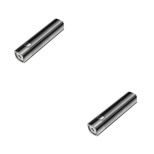 Matsuzay linterna potente brillo portátil antorcha IPX6 impermeable al aire libre camping luz pesca herramienta de iluminación escalada viaje Negro 2piezas