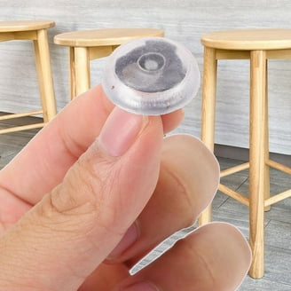 40PCS Chair Leg Floor Protectors With Nails, Square Metal Nail Plastic Pad, Furniture Feet Nail Chair Table Leg Protector Pads (Single/Double Nail