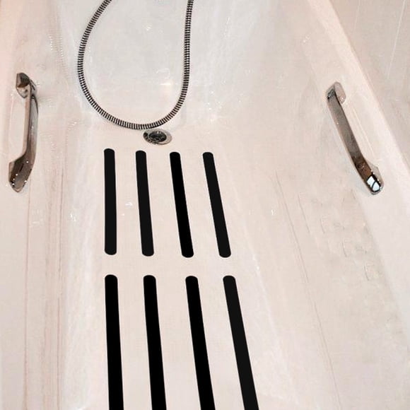 The Ultimate Anti-Slip Strips Textured Slip Resistant Safety Treads Bathrooms Kitchens Stairs- 8 Pack Black