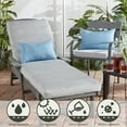 thumbnail image 6 of Greendale Home Fashions 19'' x 12'' Reversible Outdoor Throw Pillow, Set of 2, Denim, 6 of 6