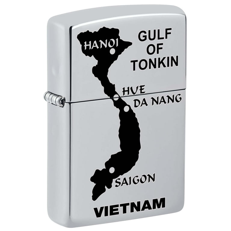 Zippo Lighter: Map of Vietnam - High Polish Chrome 81155 - Walmart.com