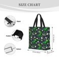 thumbnail image 3 of Wukai Dinosaur and Bone Print Reusable Grocery Bag Shopping Bags with Zipper Shoulder Shopping Handle Bag Suitable for Outdoor Convenient Daily Bag, 3 of 8
