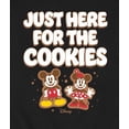 thumbnail image 3 of Disney - Just Here For The Cookies Mickey And Minnie - Men's Crew Fleece Sweatshirt Sweatshirt, 3 of 5