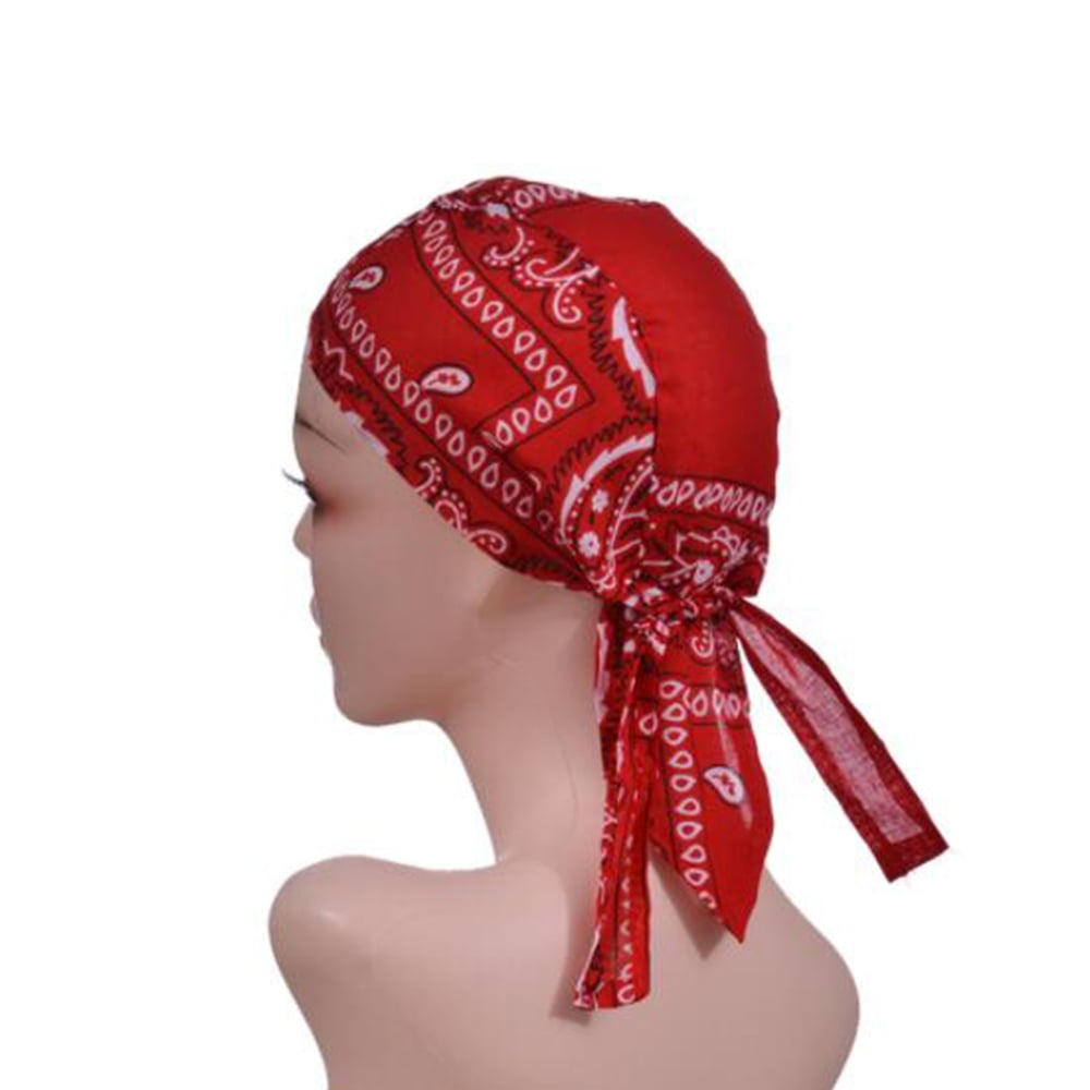 Retro Floral2 Unisex Handkerchief Square Scarf Turban Headgear Shawl Headband