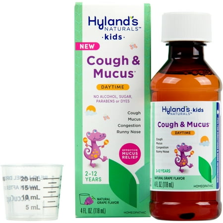 UPC 354973405615 product image for Hyland s Naturals Kids Cough & Mucus Daytime  Grape Liquid  4oz | upcitemdb.com