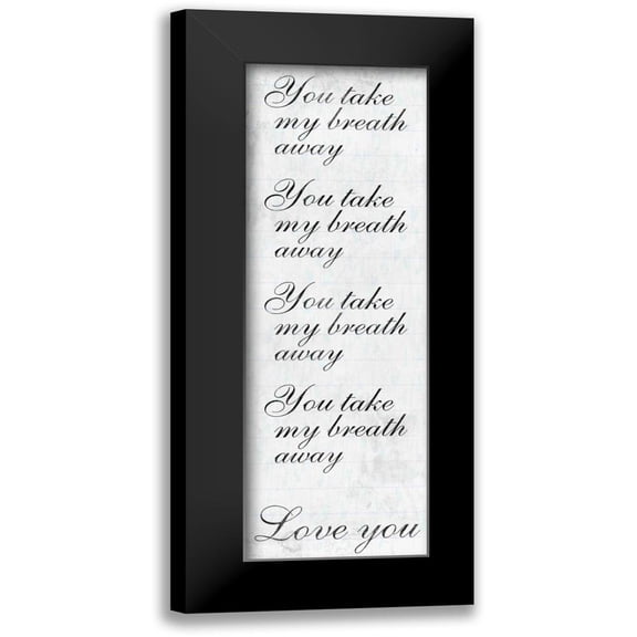 Prime, Marcus 7x14 Black Modern Framed Museum Art Print Titled - Taken Breath