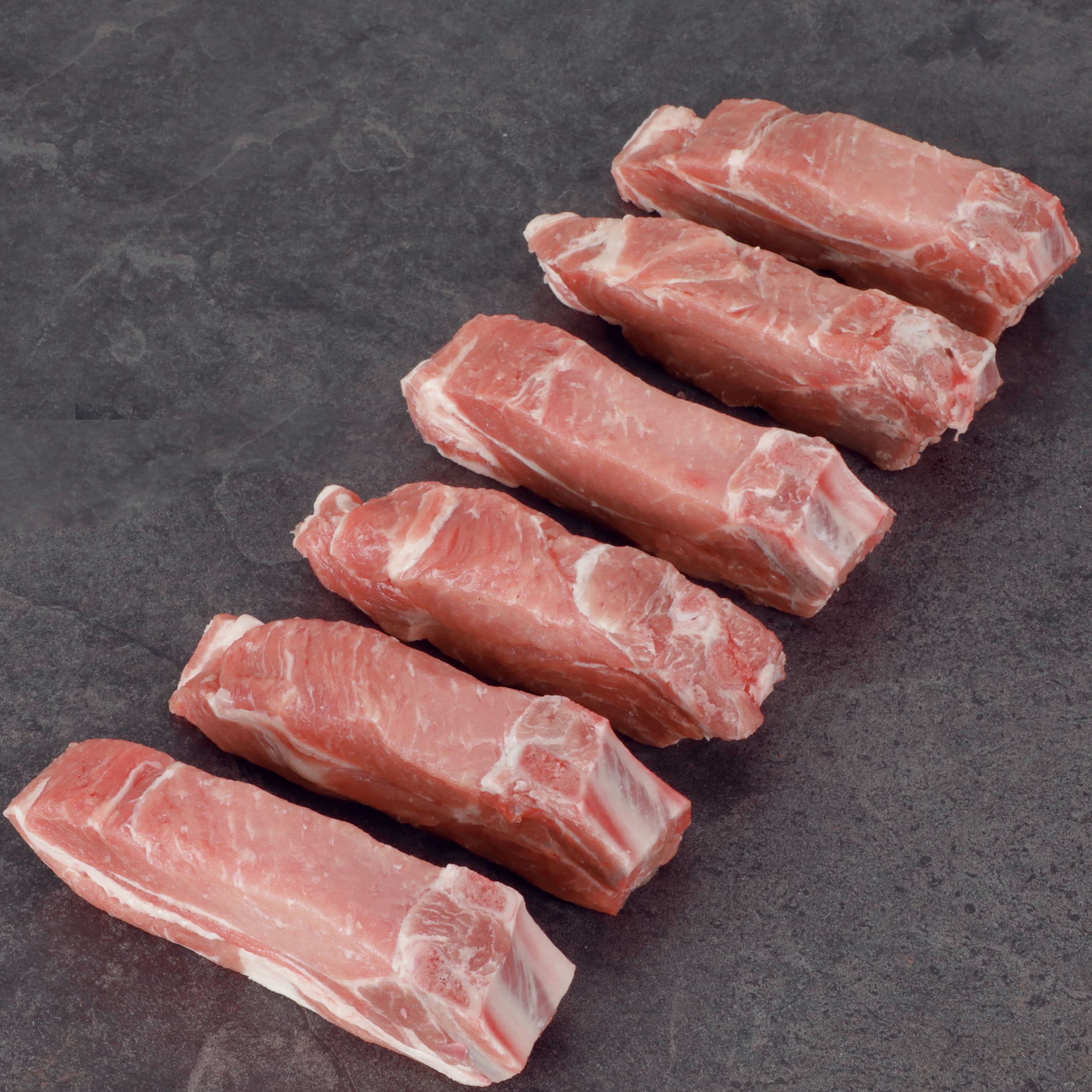 Pork Loin Country Style Ribs, Bone-In, 2.3 - 3.8 lb, Tray