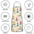 thumbnail image 6 of Disketp Reto Marine Nautical Kitchen Apron with adjustable Aprons for Women with Pockets Cooking Powder Pink Apron, 6 of 7