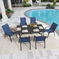 thumbnail image 2 of CHINNLUU Patio Chairs Set of 6, Stackable Outdoor Dining Chairs for All Weather Textilene Fabric & Metal Frame, Outdoor Chairs Set for Backyard Deck Garden, 2 of 8