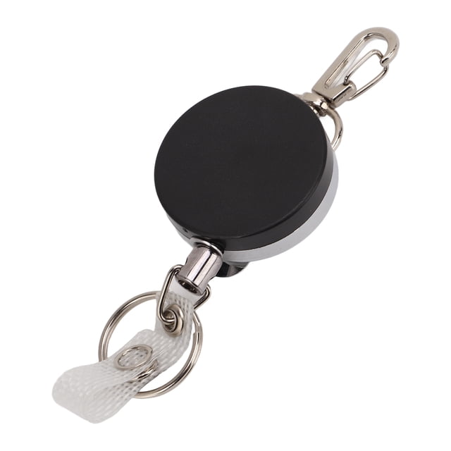 Llavero retráctil con anillo de tracción, cuerda de alambre de acero inoxidable, llavero elástico de alambre de acero, llavero retráctil de Metal diseñado con precisión