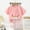 Pink, variant on ATOGUTA Girls Pajamas Sets Size 3T-9 Short Sleeve Cool Summer PJ Set Kid Sleepwear Pink
