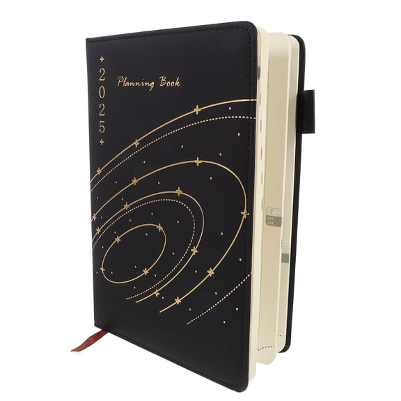 Mobestech Black Daily Agenda Planner 1 Piece - Back to School Organizer for Students and Professionals