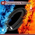 thumbnail image 3 of Unique Bargains 1 Pcs Fuel Line Hose Vacuum Hose Automotive Fuel Hose 9.8ft 0.87"ID 1.16"OD Black CPE Rubber,Nylon Braided AN-16, 3 of 7