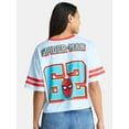 thumbnail image 3 of Spider-Man Women’s Graphic Football Skimmer Jersey, Sizes XXS-2XL, 3 of 5