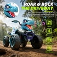 thumbnail image 4 of 24V Dinosaur Kids Ride On Car, 2 Seater Power Ride On Toy for Kids with Remote Control, Bluetooth, USB, 4-Wheel Suspension, Dinosaur Electric Toy Car for Boys and Girls Ages 3-8, 4 of 8