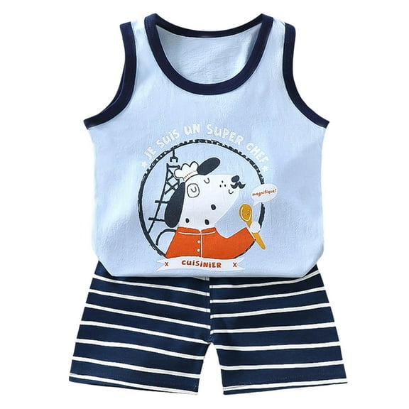 Futezty Toddler Boys Clothes Clearance Sale Summer Outfit Sets, Toddler Baby Boys Outfits&Set Cartoon Animal Top And Shorts Summer Outdoor Casual Suit